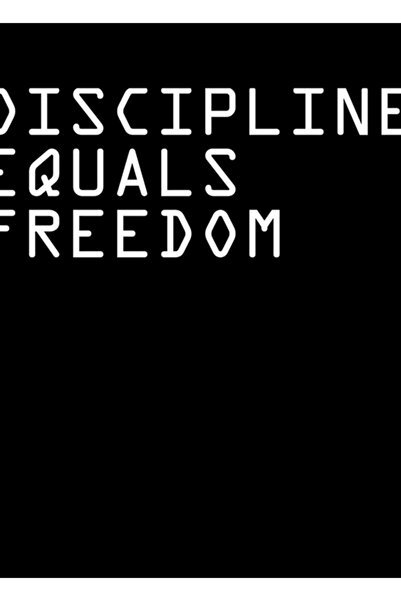 Universal Disiplin Özgürlük Eşittir 2 Tablo Ahşap Poster Dekoratif