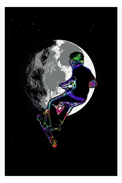 Universal Διακοσμητική ξύλινη αφίσα για το γραφείο Mehtaplı Scooter Champion