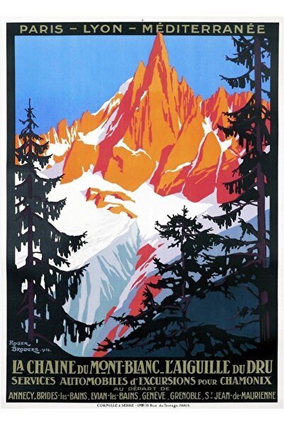 Universal Ταξίδια με αυτοκίνητα στα βουνά Μον Μπλαν και Λ'Αγκιλέ 1924 Γαλλική...