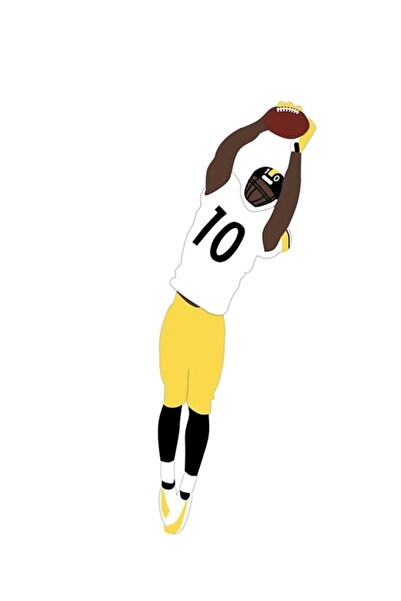 Universal Santonio Holmes Catch Slika Drveni Poster Dekorativni