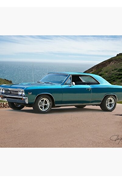 Universal 1967 Chevelle Super Sport Ss396 Ξύλινη Διακοσμητική Αφίσα Τραπεζιού