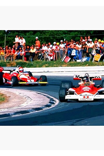 Universal Τζέιμς Χαντ πουγκιάζει με τη Νίκι Λάουντα Πίνακας ζωγραφικής Ξύλινη...