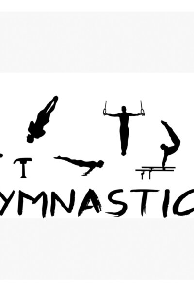 Universal Jimnastikçi Tablo Ahşap Poster Dekoratif