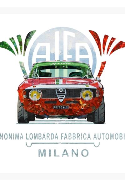 Universal Alfa Romeo Gta Ξύλινη Αφίσα Τραπεζιού Διακοσμητική