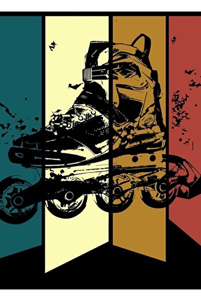 Universal Скейтър |   Скейт Стар Ретро Скейт Спортен Дървен Плакат Декоративен