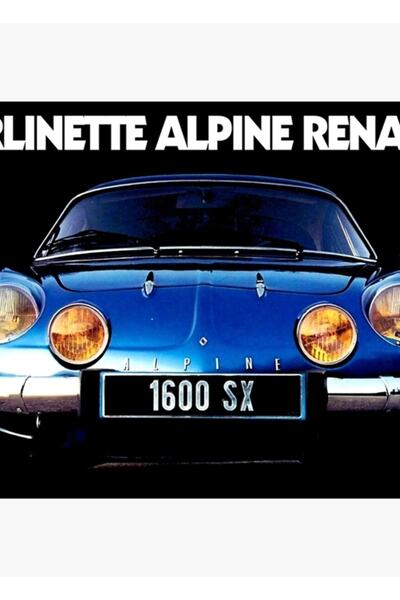 Universal Alpine Renault A110 1600 Ξύλινη Διακοσμητική Αφίσα Ζωγραφικής