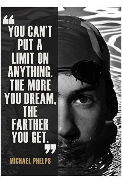 Universal Διακοσμητική ξύλινη αφίσα με τον Μάικλ Φέλπς