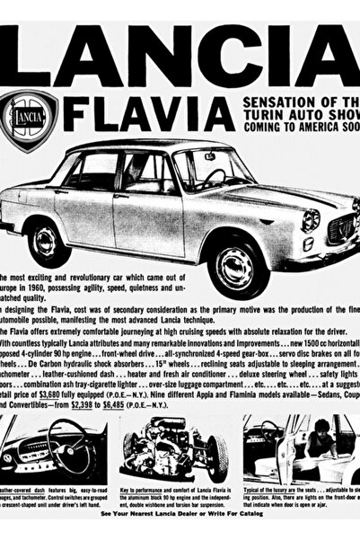 Universal Poster decorativ din lemn Lancia Flavia