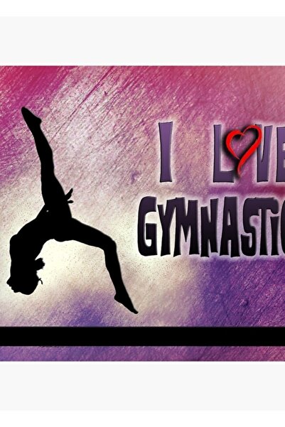 Universal Jimnastik Denge Aletini Seviyorum Tablo Ahşap Poster Dekoratif