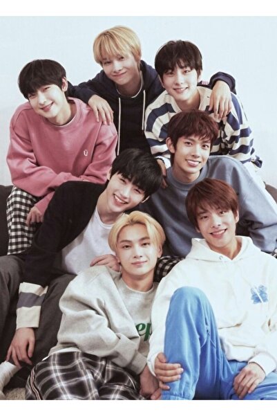 Universal Enhypen Grup Fotoğraf Tablo Ahşap Poster Dekoratif Kod2311