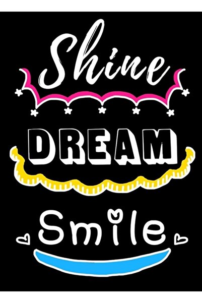 Universal Φωτιστικό, Όνειρο, Χαμόγελο, Μαύρη Ξύλινη Αφίσα Τραπεζιού, Διακοσμη...