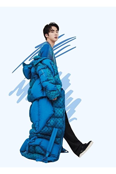 Universal Μπλε Seokjin Ξύλινη Αφίσα Τέχνης Διακοσμητική Κωδικός4422