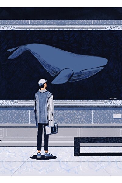 Universal Σπίτι της Κορέας: Whalien52 Ξύλινη Διακοσμητική Αφίσα Ζωγραφικής Κω...