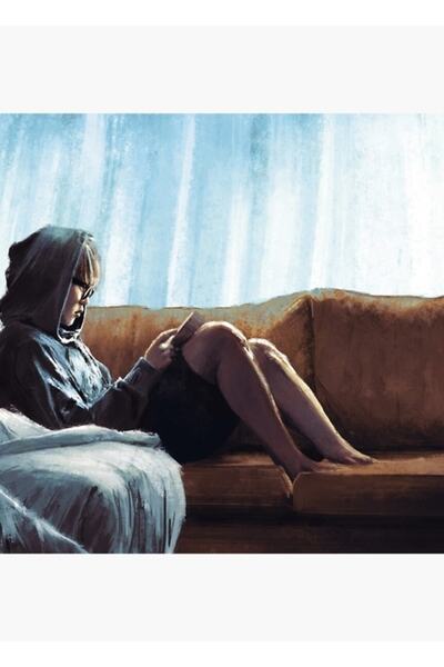 Universal Διακοσμητική ξύλινη αφίσα Reader's Table Code5380