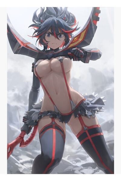 Universal Ryuko Matoı Kıll La Kıll Ξύλινη Αφίσα Τέχνης Διακοσμητική