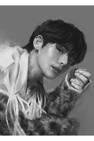 Universal Taehyung 180514 Ξύλινη Διακοσμητική Αφίσα Πίνακας Κωδικός3549