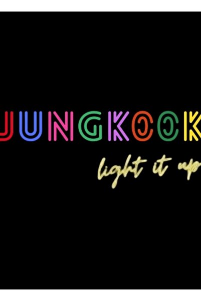 Universal Jungkook Işıklandır [dinamit] Ξύλινη Αφίσα Πίνακα Διακοσμητική Ξύλι...