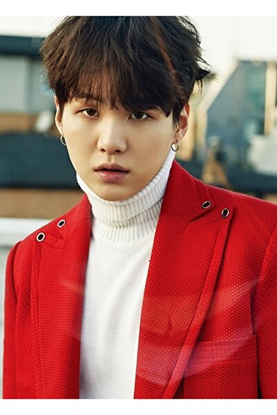 Universal Poster decorativ din lemn cu tablou Suga Bangtan Boys Cod3271