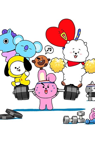 Universal Cooky Bt21 Ξύλινη Διακοσμητική Αφίσα Τραπεζιού Κωδικός4799