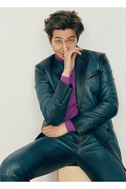 Universal Κιμ Ναμτζόν / Rm Ξύλινη Αφίσα Πίνακα Rolling Stone Διακοσμητική Ξύλ...