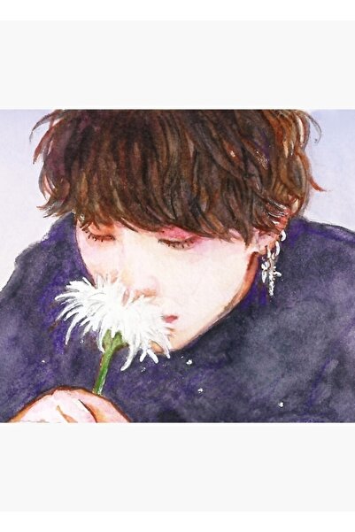 Universal Yoongi Ακουαρέλα Ξύλινη Αφίσα Διακοσμητική Κωδικός3551