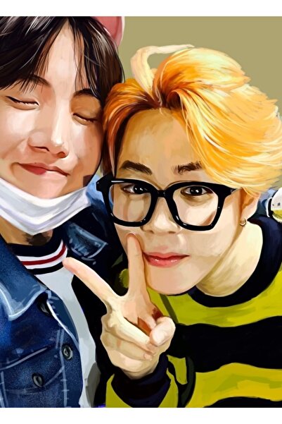 Universal Hoseok & Jımın (jıhope/hopemın) Fanart de Limbo Tablo Poster decora...
