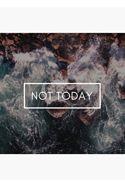 Universal Όχι σήμερα. Επιτραπέζια Ξύλινη Διακοσμητική Αφίσα Κωδ.4282