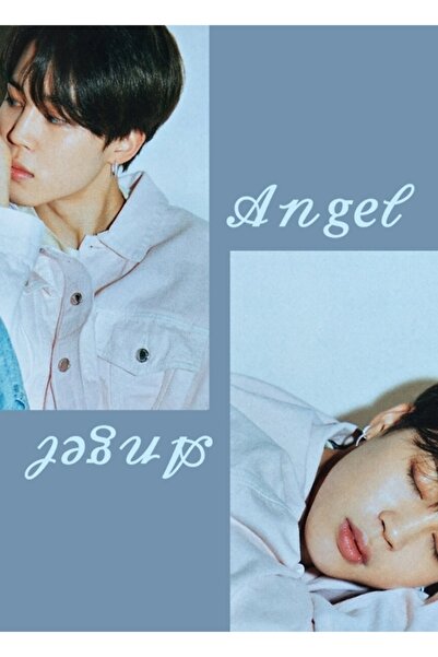 Universal Jimin Angel Blue Tablou estetic Poster din lemn decorativ Cod1851