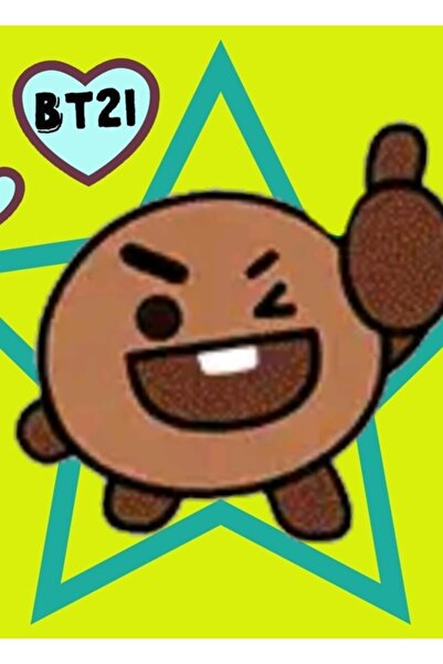 Universal Bt21 Shooky Ξύλινη Αφίσα Τραπεζιού Διακοσμητική Ξύλινη Αφίσα Κωδικό...