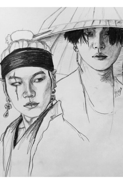 Universal Daechwita Yoongi Ξύλινη Διακοσμητική Αφίσα Τέχνης Κωδικός3455