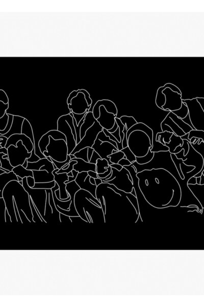 Universal Η ζωή συνεχίζεται, Μαύρο με λευκό περίγραμμα, Ξύλινη αφίσα με εκτύπ...