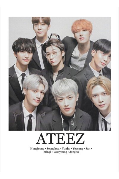 Universal Ateez Μινιμαλιστική Ξύλινη Διακοσμητική Αφίσα Κωδικός1929
