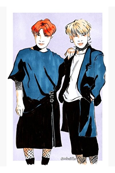 Universal Hoseok Jimin Singles Ξύλινη Διακοσμητική Αφίσα Κωδικός1270