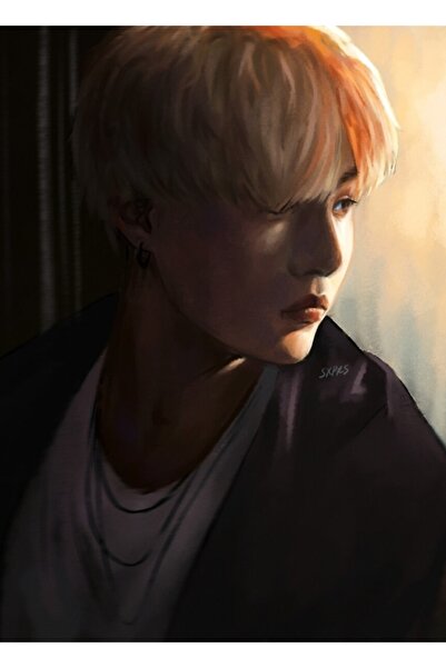 Universal Poster decorativ din lemn Yoongi Tablo Cod5557