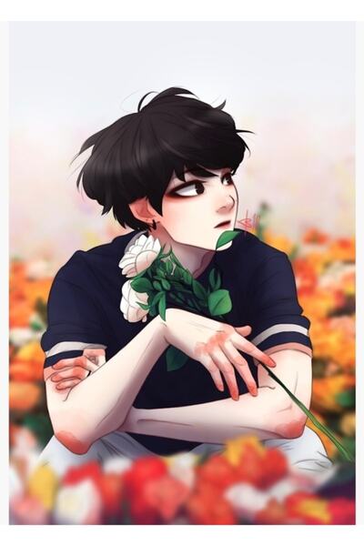 Universal Yoongi Flor 2 Πίνακες Ξύλινη Αφίσα Διακοσμητική Κωδικός4009