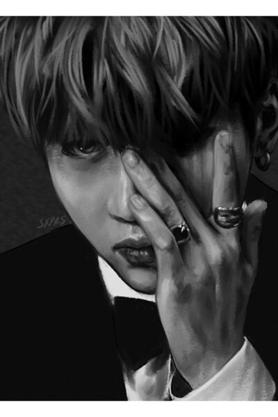 Universal Poster decorativ din lemn Yoongi Tablo Cod5539