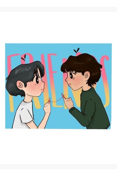 Universal Επιτραπέζια Ξύλινη Αφίσα Friends Διακοσμητική Κωδικός4810