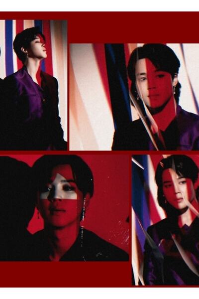 Universal Jimin Filter Art Concept Αισθητική Ζωγραφική Ξύλινη Αφίσα Διακοσμητ...