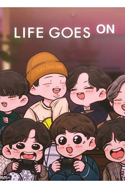 Universal Η ζωή συνεχίζεται Πίνακας Ξύλινη Αφίσα Διακοσμητική Κωδικός2884