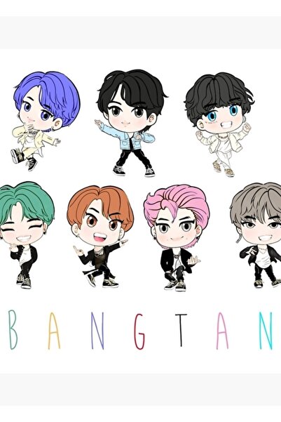 Universal Ξύλινη διακοσμητική αφίσα Bangtan Boys με κωδικό 4291