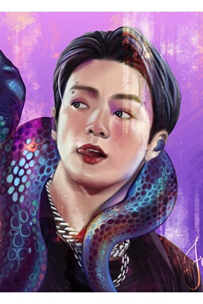 Universal Kookie Painting με Ξύλινη Αφίσα Τέχνης Φιδιών Διακοσμητικός Κωδικός...