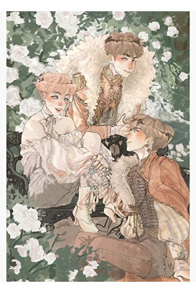 Universal A Meeting in Spring Table Wooden Poster Decorative Code1954