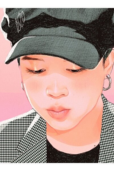 Universal Jimin Vlive Digital Fanart Painting Ξύλινη αφίσα Διακοσμητική Κωδικ...