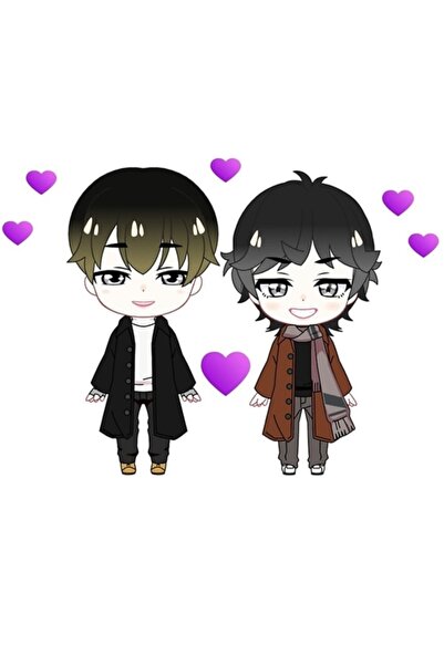 Universal Taekook Chibi Ξύλινη Διακοσμητική Αφίσα Κωδικός4220