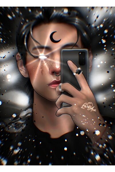 Universal Taehyung Edit Tablo Poster decorativ din lemn Cod4151