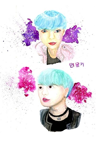 Universal Poster decorativ din lemn Yoongi Tablo Cod5659