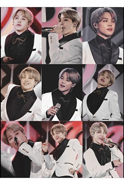 Universal Jimin White Suit Estetică Pictură Poster din lemn Decorativ Cod799