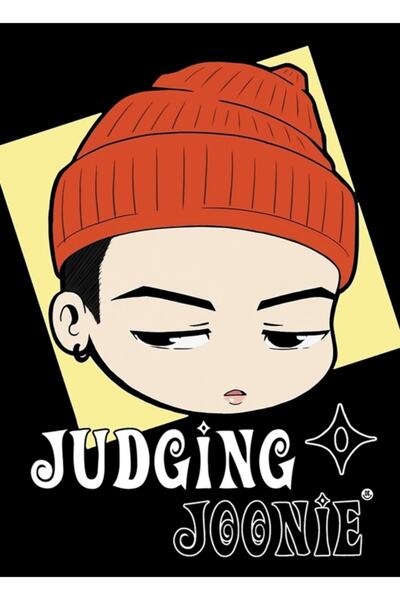 Universal Το Chibi Namjoon κρίνει τον Joonie Πίνακας Ξύλινη Αφίσα Διακοσμητικ...