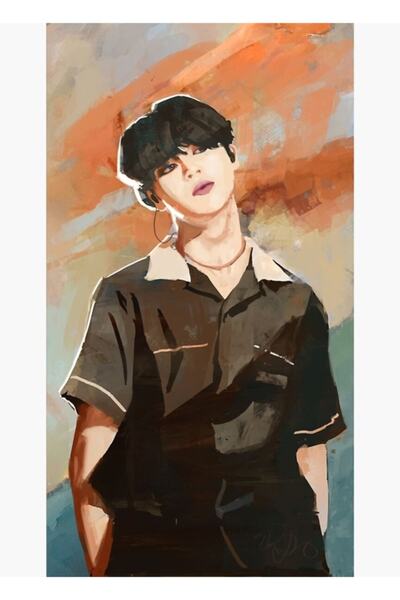 Universal Poster decorativ din lemn Jiminie Tablo Cod5491