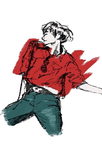 Universal Jhope / Jung Hoseok Tablou Roșu Poster din Lemn Decorativ Cod1436